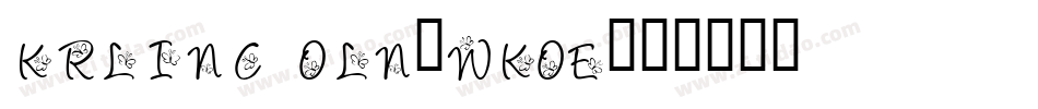 KrLincoln-WKOE字体转换