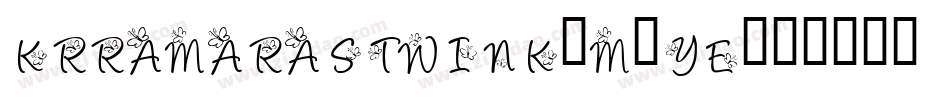 KrRamarasTwink-M7ye字体转换