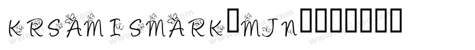 KrSamisMark-mjn9字体转换