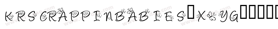 KrScrappinBabies-X2yg字体转换
