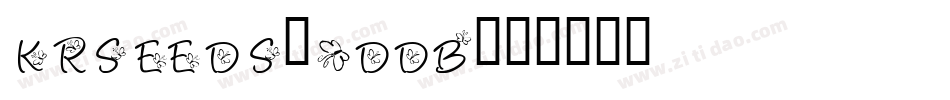 KrSeeds-4ddB字体转换