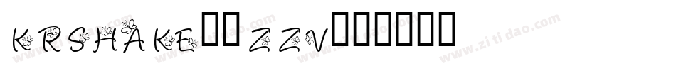KrShake-0zzv字体转换