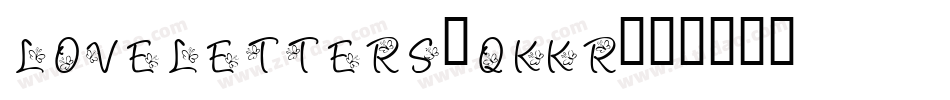 LoveLetters-qKKr字体转换