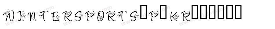 Wintersports-p9Kr字体转换