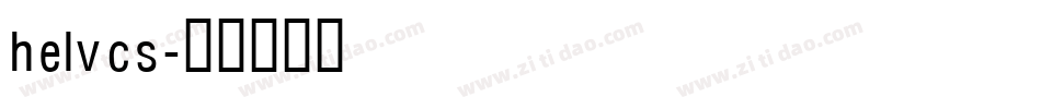 helvcs字体转换