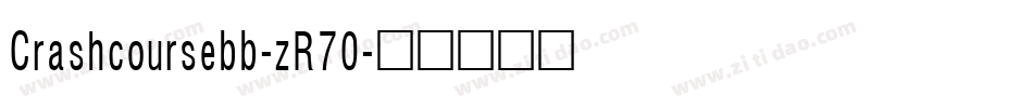 Crashcoursebb-zR70字体转换