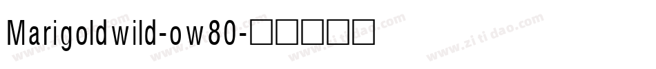 Marigoldwild-ow80字体转换