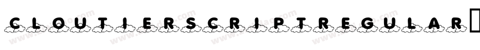 CloutierscriptRegular-vKXL字体转换
