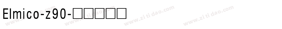 Elmico-z90字体转换