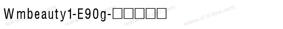 Wmbeauty1-E90g字体转换