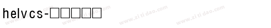 helvcs字体转换