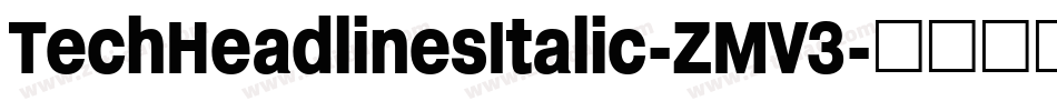 TechHeadlinesItalic-ZMV3字体转换