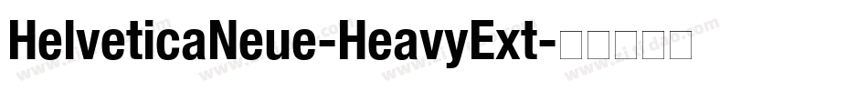 HelveticaNeue-HeavyExt字体转换