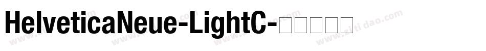 HelveticaNeue-LightC字体转换