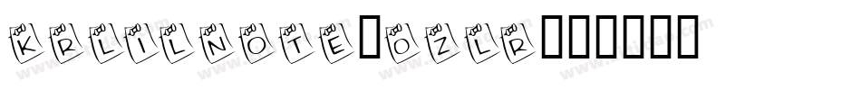 KrLilNote-0zLR字体转换