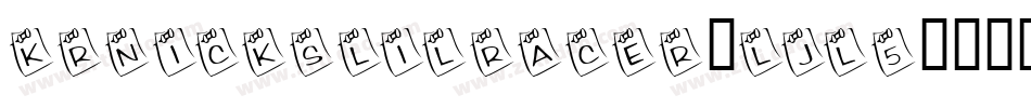 KrNicksLilRacer-ljl5字体转换