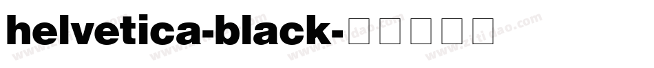 helvetica-black字体转换