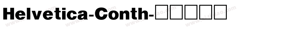 Helvetica-Conth字体转换