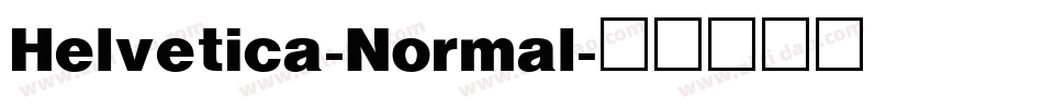 Helvetica-Normal字体转换