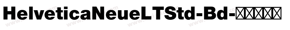 HelveticaNeueLTStd-Bd字体转换