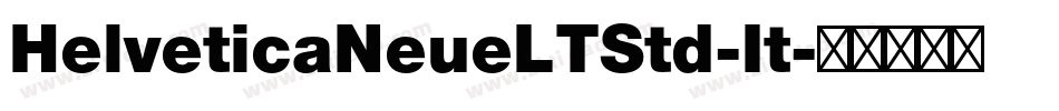 HelveticaNeueLTStd-It字体转换