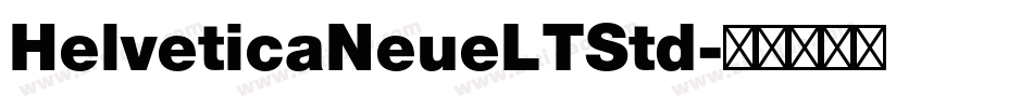 HelveticaNeueLTStd字体转换