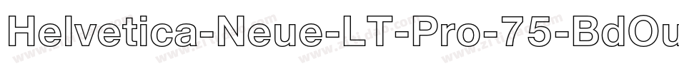 Helvetica-Neue-LT-Pro-75-BdOu字体转换