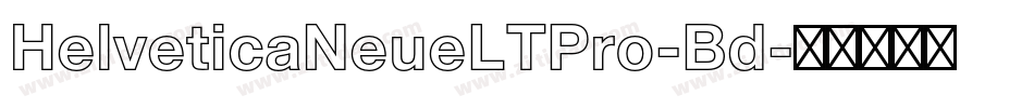 HelveticaNeueLTPro-Bd字体转换