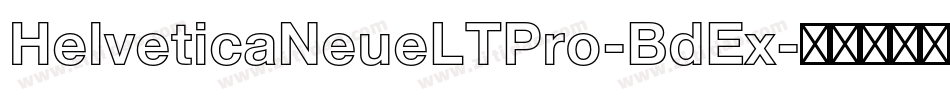 HelveticaNeueLTPro-BdEx字体转换