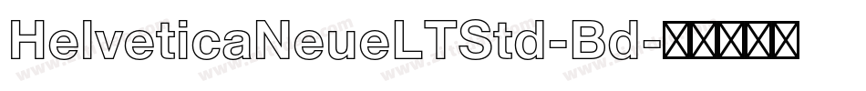 HelveticaNeueLTStd-Bd字体转换
