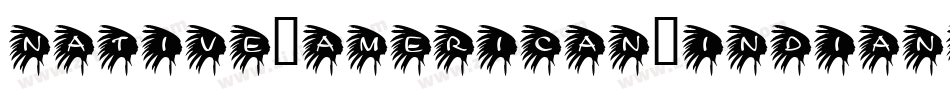 Native-American-Indians字体转换