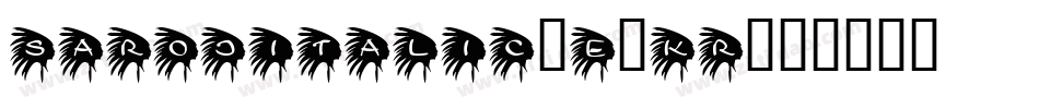 SarojItalic-E0Kr字体转换