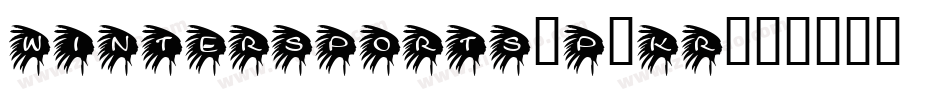 Wintersports-p9Kr字体转换
