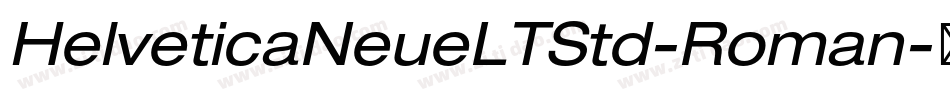 HelveticaNeueLTStd-Roman字体转换