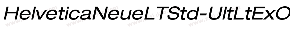 HelveticaNeueLTStd-UltLtExO字体转换