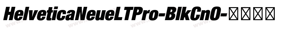 HelveticaNeueLTPro-BlkCnO字体转换