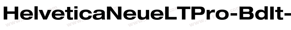HelveticaNeueLTPro-BdIt字体转换