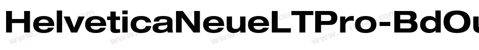 HelveticaNeueLTPro-BdOu字体转换
