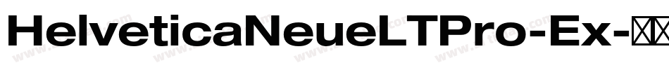 HelveticaNeueLTPro-Ex字体转换