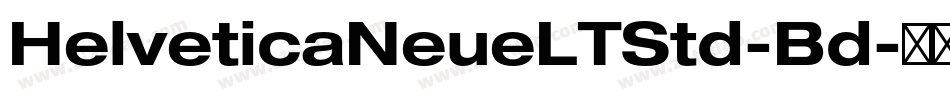 HelveticaNeueLTStd-Bd字体转换