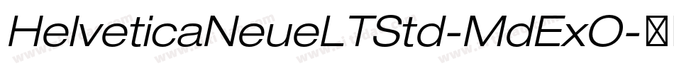 HelveticaNeueLTStd-MdExO字体转换