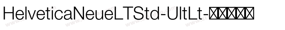 HelveticaNeueLTStd-UltLt字体转换
