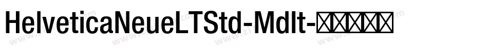 HelveticaNeueLTStd-MdIt字体转换