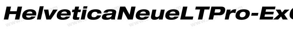 HelveticaNeueLTPro-ExO字体转换