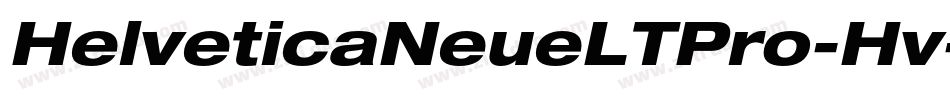 HelveticaNeueLTPro-Hv字体转换
