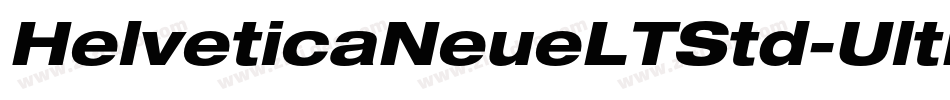 HelveticaNeueLTStd-UltLtExO字体转换