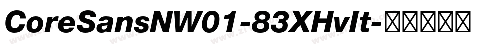 CoreSansNW01-83XHvIt字体转换