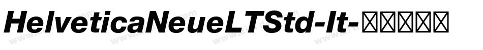 HelveticaNeueLTStd-It字体转换