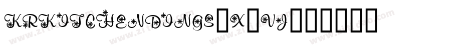 KrKitchenDings-X2Vj字体转换