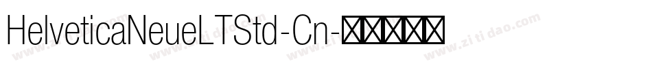 HelveticaNeueLTStd-Cn字体转换